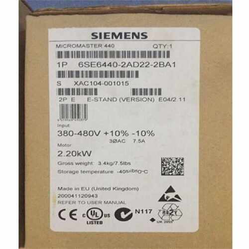 议价西门子6SE6440-2AD22-2BA1 MM440变频器 2.2KW 380-480V 带滤