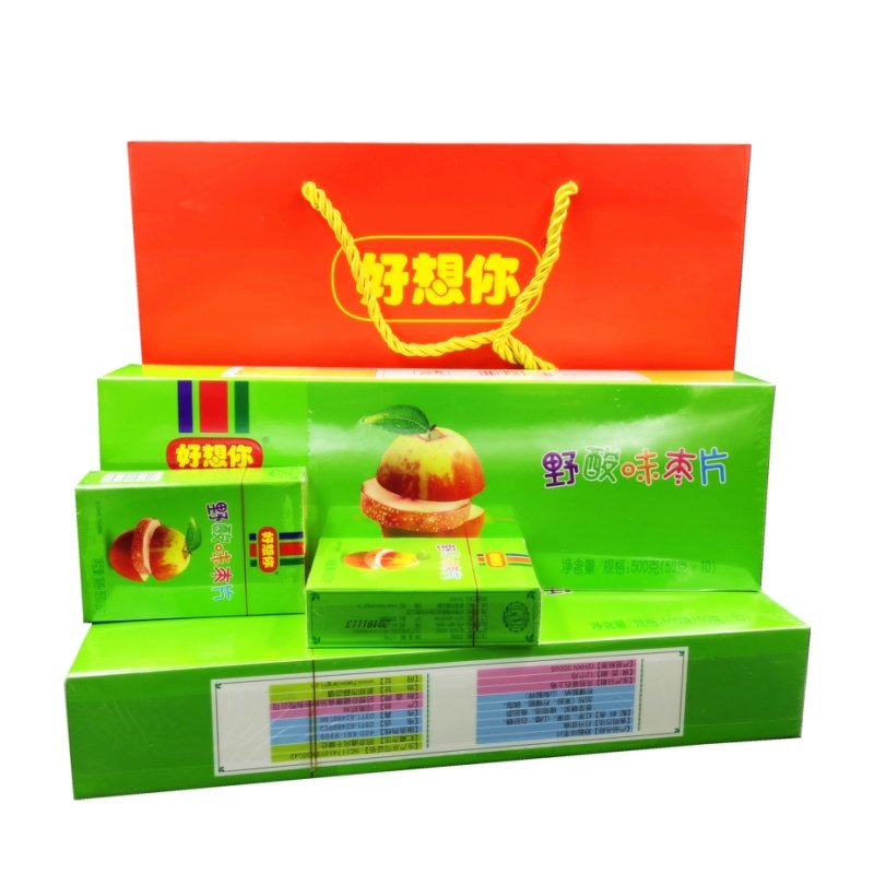 好想你红枣片500克烟盒装野酸味原味阿胶河南新郑红枣片特产礼品