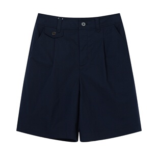 Eland衣恋五分裤辣妹短裤女宽松高腰休闲裤子夏季款