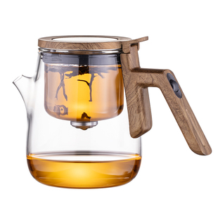 2026新款玻璃飘逸杯茶水分离懒人磁吸泡茶壶茶具套装家用高档茶具