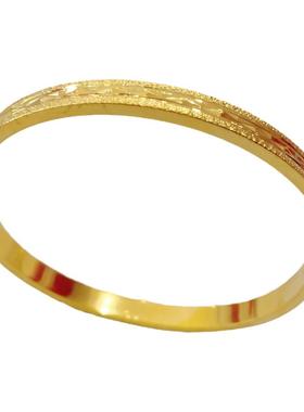 简约女黄铜厚金保色手镯久不掉色