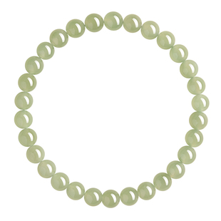 官方旗舰店和田玉手串真品新疆脂润白玉碧玉天然水晶玉石手链女款