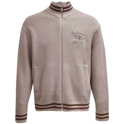 针织衫SEASONHIGH字母刺绣立领