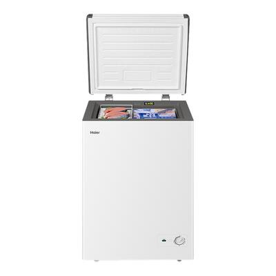 【热销】海尔100L冰柜商用小型家用冰箱一级能效冷藏减霜节能冷柜