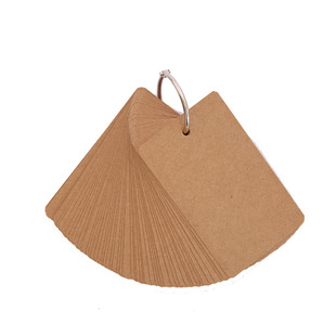 100张牛皮空白背单词本卡片 便签小本子 随身英语便携本记忆卡片