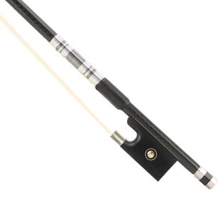 碳纤维黑色格纹圆杆小提琴琴弓子专业配件真马尾毛弹性好不易摔断