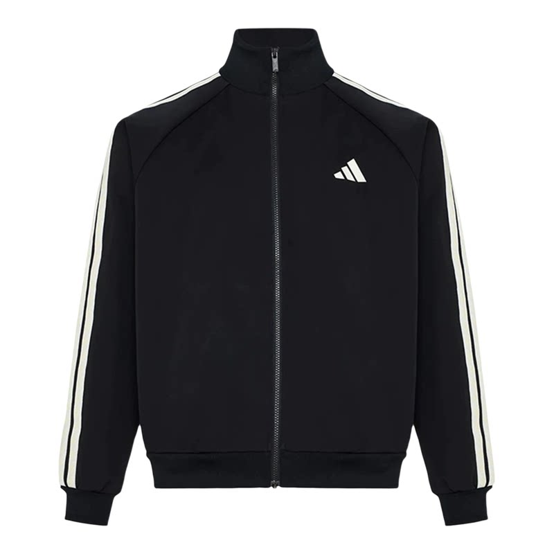 Adidas阿迪达斯男女外套三条纹2026秋新款运动休闲立领夹克KX0491