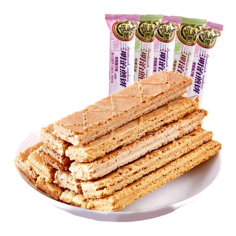 徐福记三明治煎饼500g散装零食