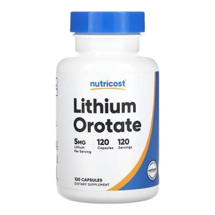 Nutricost乳清酸锂帮助维持健康情绪反应大脑清晰压力帮助内在平