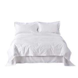 民宿酒店床上用品四件套 北岸纺织科技 全棉加厚纯棉白色床单被套