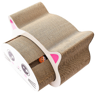 猫抓板猫爪板猫头耐磨练爪器垫子瓦楞纸猫窝掏球宠物用品玩具包邮