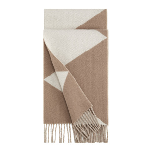 万事利秋冬新款保暖绵羊毛围巾女冬季外搭加厚披肩围脖男女情侣款