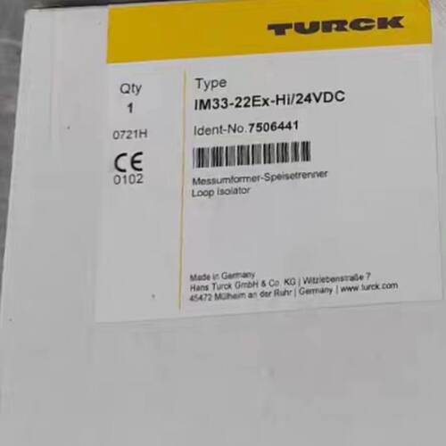 询价德国图尔克IM33-22Ex-Hi/24VDC隔离放大器