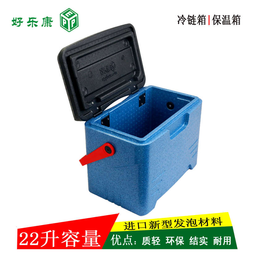 保温箱 宅配箱 保鲜箱 冷藏箱 户外便携式 手提式EPP泡沫箱 22升
