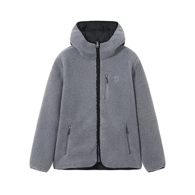 拓路者【泰迪绒外套】秋冬时尚撞色连帽柔软外套运动时尚针织开衫