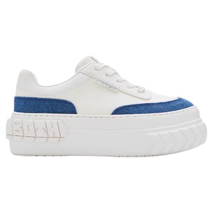 明星同款both25秋季牛仔布男女厚底松糕鞋时尚增高小白鞋