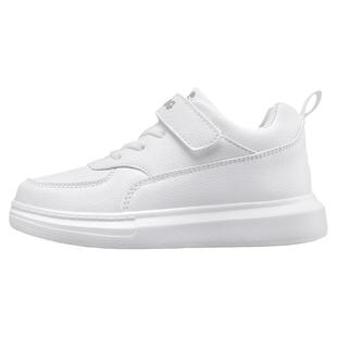 巴布豆儿童小白鞋秋季2025新款女童运动鞋男童鞋子小学生白色板鞋