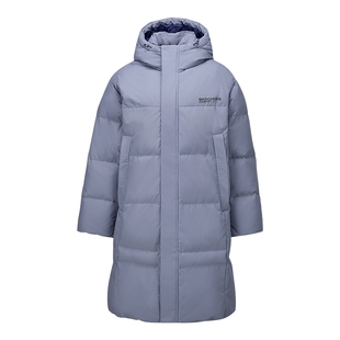 斯凯奇新款秋冬男女款防泼水宽松梭织长款羽绒外套L425U014