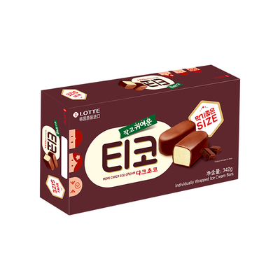 乐天韩国进口迷你黑巧克力冰淇淋