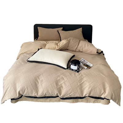 新款侘寂风A类四件套全棉提花