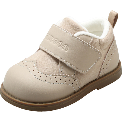 牧童加绒保暖女童宝宝小皮靴