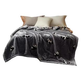 恒源祥A类双层加厚拉舍尔毛毯冬季加厚小盖毯被子沙发绒毯午睡