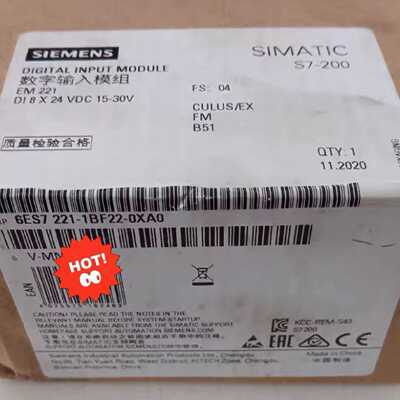 询价-未开封6ES7221-1BF22-0XA0产品质保一年