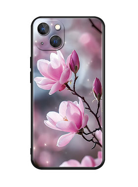 luckrider适用于iphone13手机壳苹果l3保护套ipone13软胶iphne13防摔品果13挂绳A2634花卉i13女神萍果13外壳a