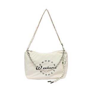 三福挎包春季城市运动风潮酷枕头包布软包时尚休闲女包519807