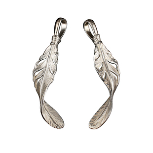 一休高桥吾郎 HORIZON BLUE HB银羽 925纯银异形弯羽毛吊坠挂坠