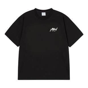 ADLV权顺荣hoshi同款外星人印花短袖T恤新款纯棉上衣潮流宽松2025