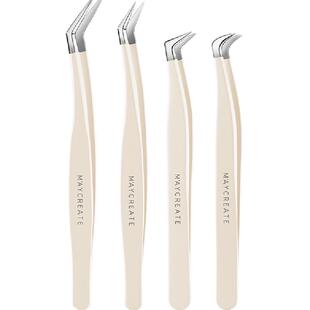 健美创研假睫毛镊子专业嫁接鹰嘴夹金羽夹虞美人夹高精密新手工具