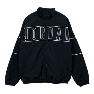 耐克男大童夹克2026春JORDAN背部印花百搭运动梭织夹克IR8354-010