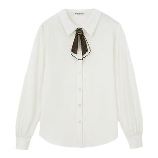 PIT复古设计感磨毛衬衫女2025冬冬新款宽松显瘦气质通勤减龄衬衣