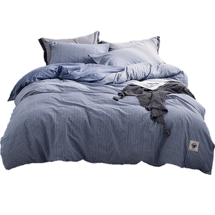 安睡宝全棉纯棉100学生水洗棉三件套学生宿舍4床上床单被套