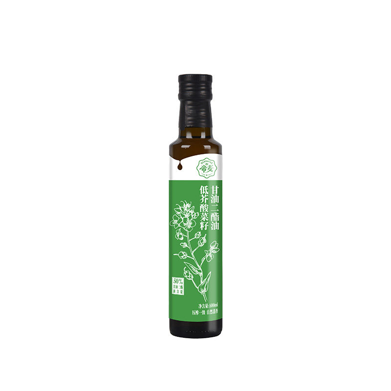 帝麦低芥酸菜籽甘油二酯油500ml 二酯50%健康热炒油 日期25年6月