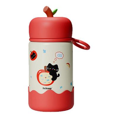 卡通苹果小猫迷你便携保温杯
