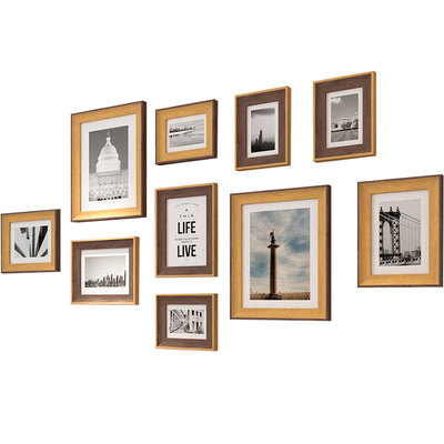 照片墙组合相框打孔装饰客厅卧室