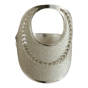 【月相 了木】 非遗花丝999纯银开口戒指原创手工意象设计感礼物