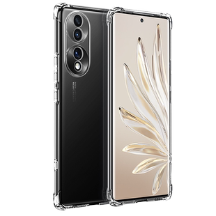 摩斯维 适用荣耀70手机壳70pro透明气囊防摔手机套200p新款华为honor100曲屏专用外壳的90全包软硅胶女80后壳