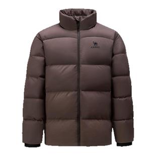 [骆驼火神]运动立领三防羽绒服男冬季户外防泼水加厚面包服外套女