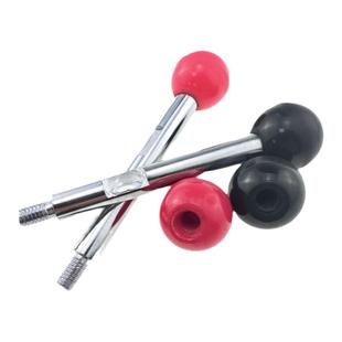 口罩机固定手轮机床胶木手柄球手柄杆双头丝把手电木整套M4--16mm