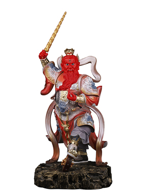 典藏王天君神像家用供奉树脂火神护法王灵官佛像都天大灵官摆件