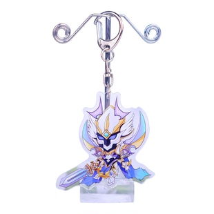 新款王者荣耀凯铠银白咏叹调钥匙扣亚克力吊坠书包小挂件游戏周边