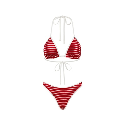 Yukari swim分体泳衣女海边泡温泉高级感性感bikini绑带比基尼