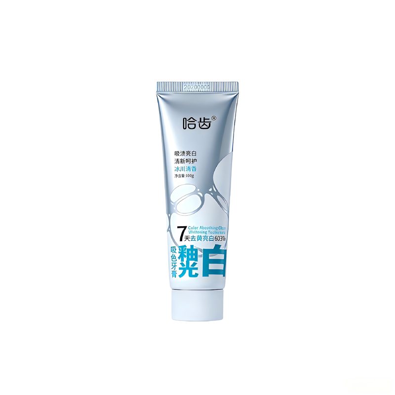 哈齿含氟防蛀亮白去渍牙膏