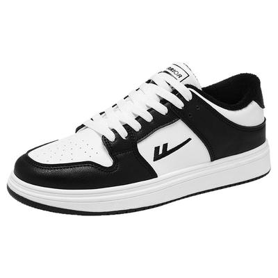 回力黑白熊猫板鞋男鞋冬季2025新款加绒保暖二棉鞋子男休闲运动鞋