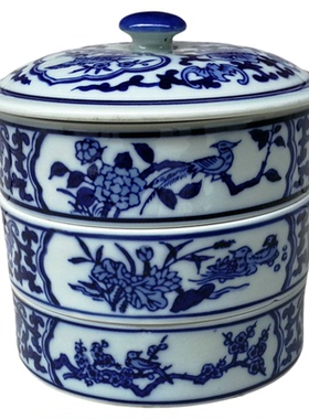 景德镇瓷器零食罐中式风糖果盒