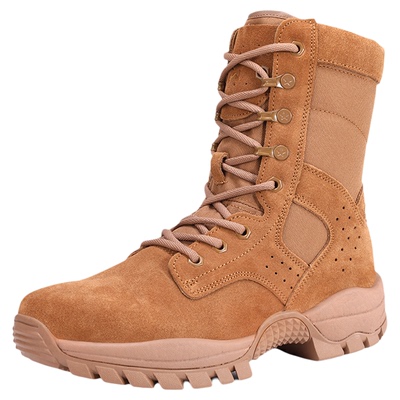 暗改棕色碳板作战训靴男高帮魔改超轻户外登山靴耐磨防穿刺沙漠靴