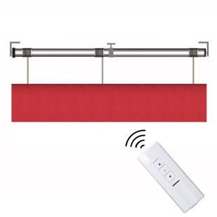 电动升降机汽车展厅会标横幅条幅升降杆4s店吊旗遥控自动升降系统